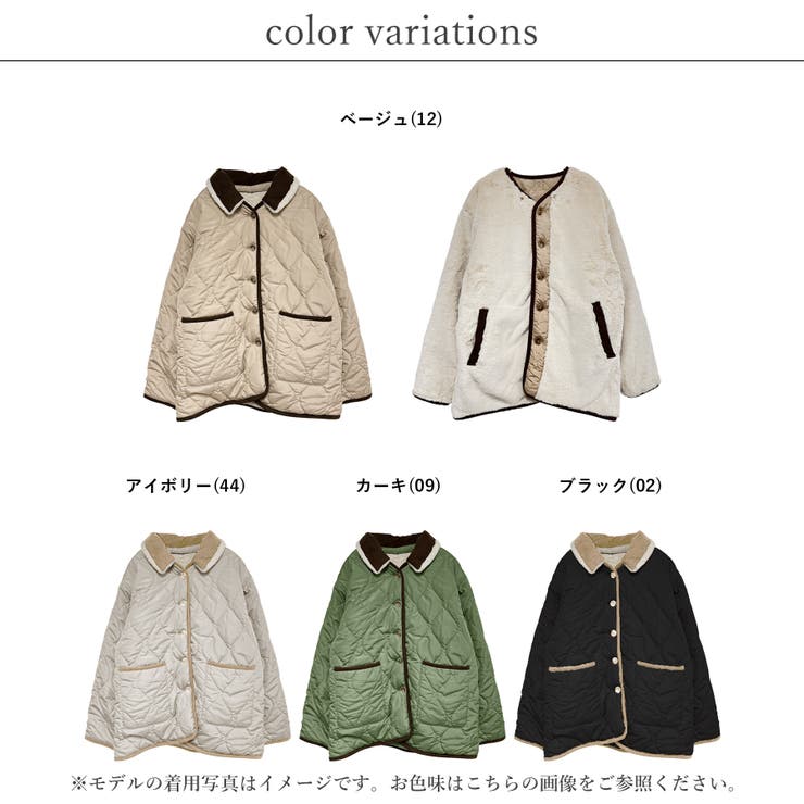 ファー ブルゾン キルティング | relaclo | 詳細画像2 