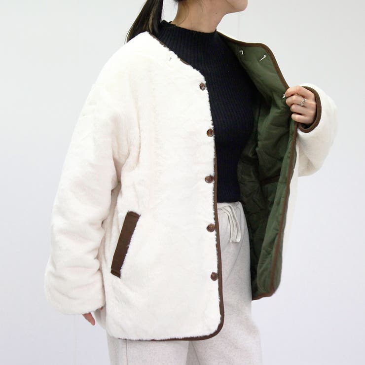 ファー ブルゾン キルティング | relaclo | 詳細画像9 