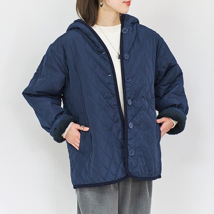 キルティングコート レディース 裏ボア | relaclo | 詳細画像13 