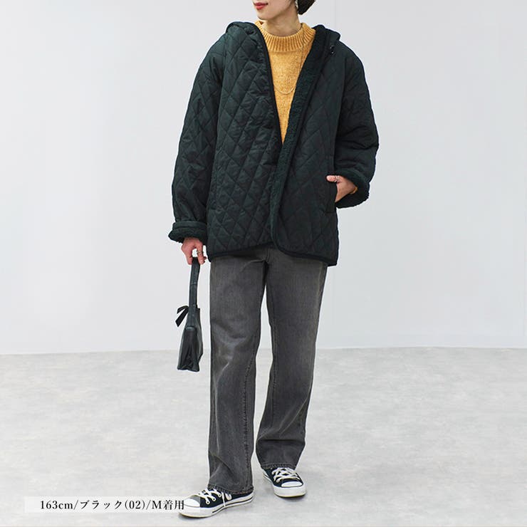 キルティングコート レディース 裏ボア | relaclo | 詳細画像15 