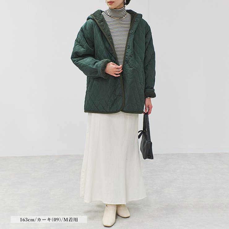 キルティングコート レディース 裏ボア | relaclo | 詳細画像9 