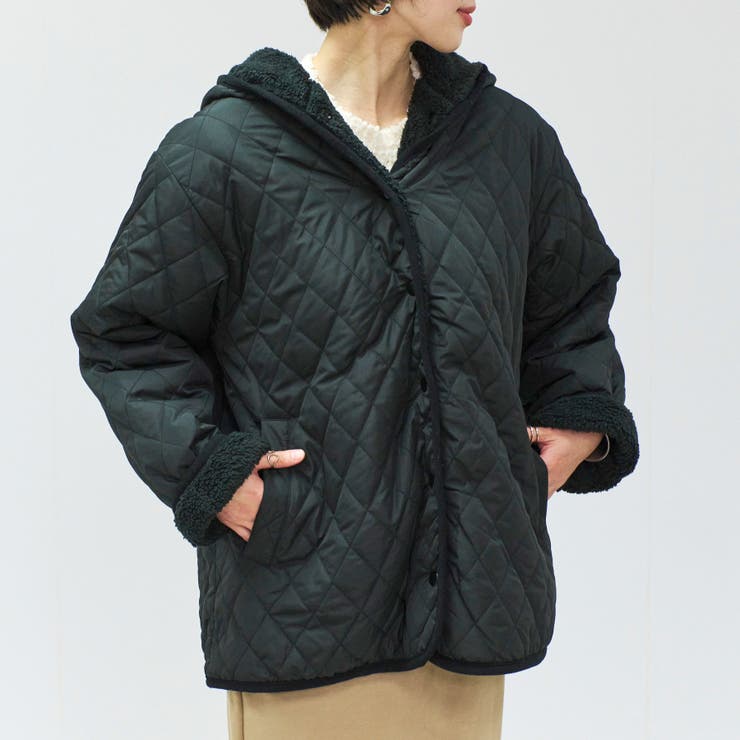 キルティングコート レディース ボア | relaclo | 詳細画像16 