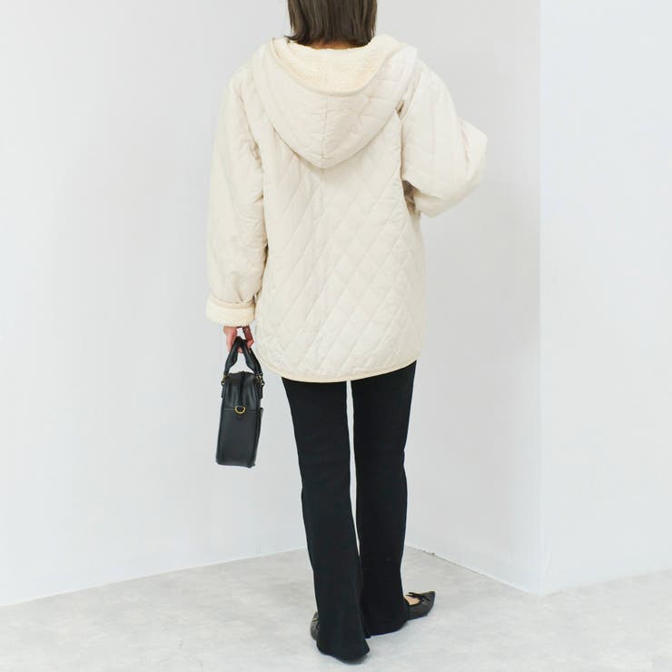 キルティングコート レディース ボア | relaclo | 詳細画像8 