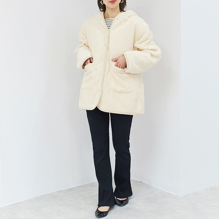 キルティングコート レディース ボア | relaclo | 詳細画像9 