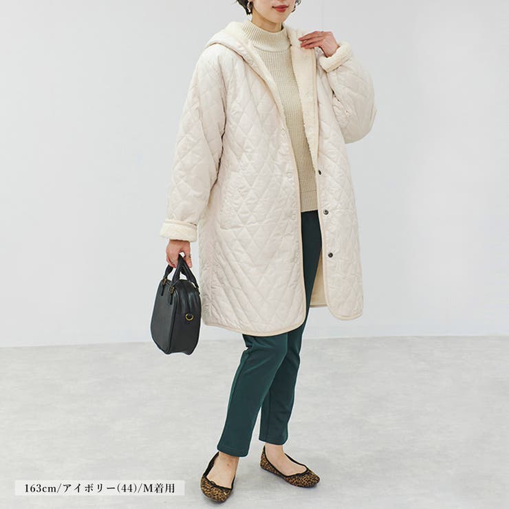 キルティングコート レディース ボア | relaclo | 詳細画像6 
