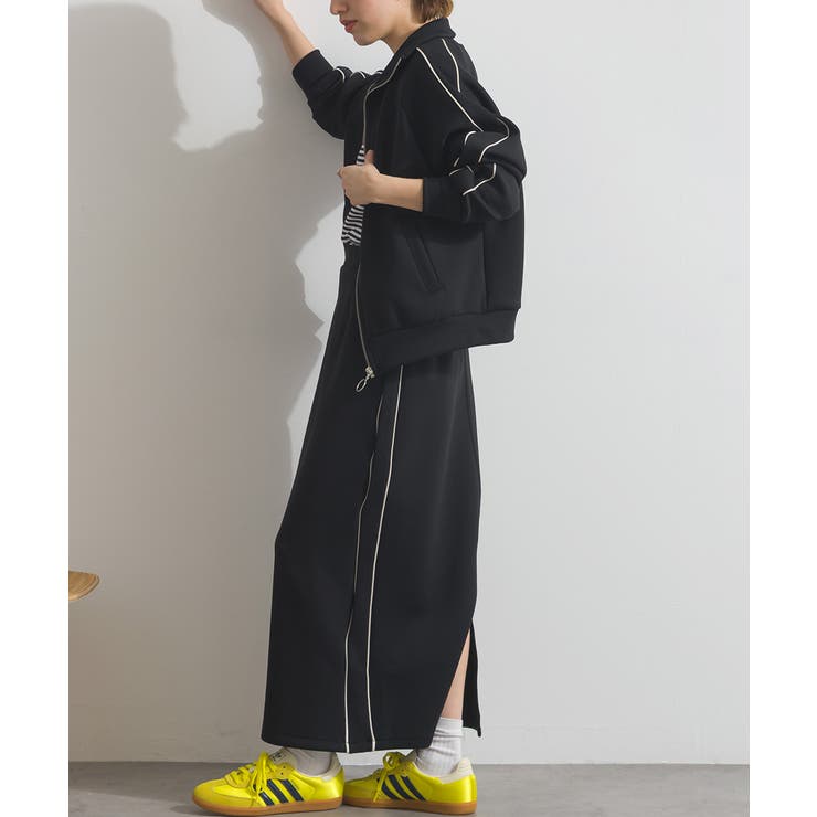 トラックジャケット レディース ダンボールニット | LAPULE  | 詳細画像13 