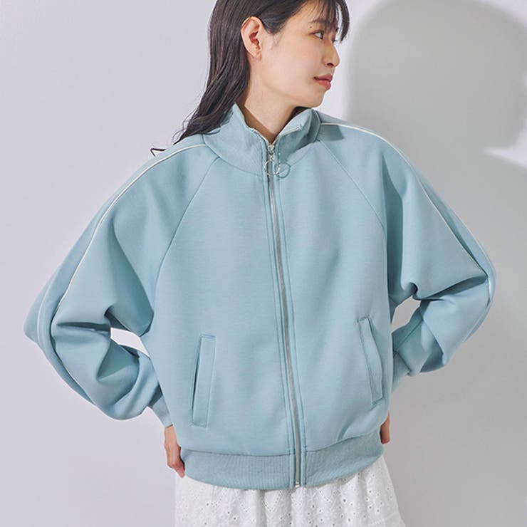 トラックジャケット レディース ダンボールニット | LAPULE  | 詳細画像19 