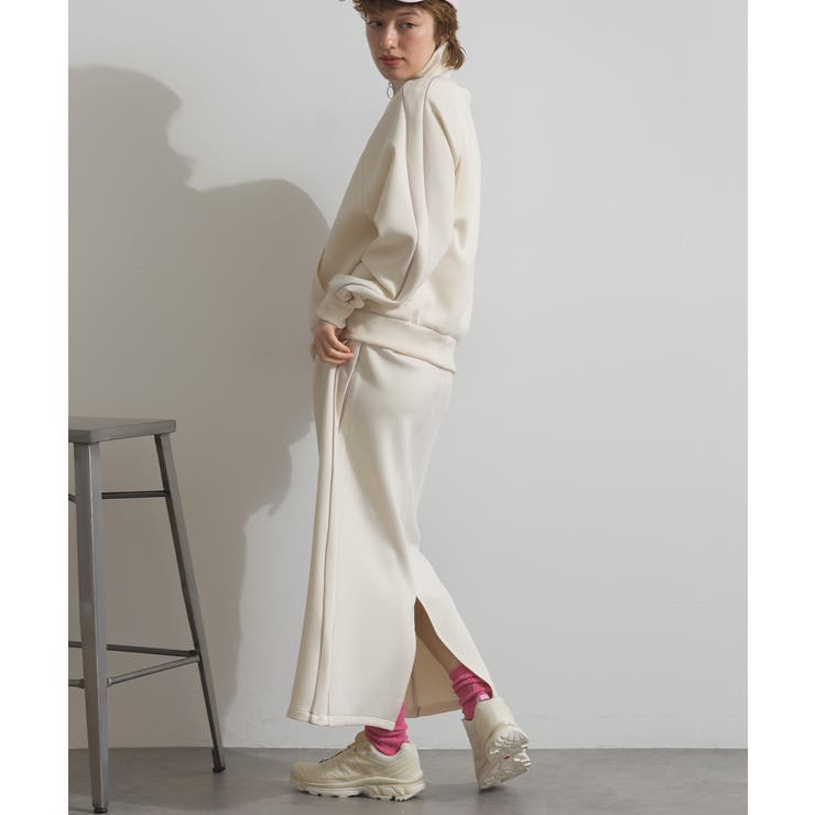 トラックジャケット レディース ダンボールニット | LAPULE  | 詳細画像4 