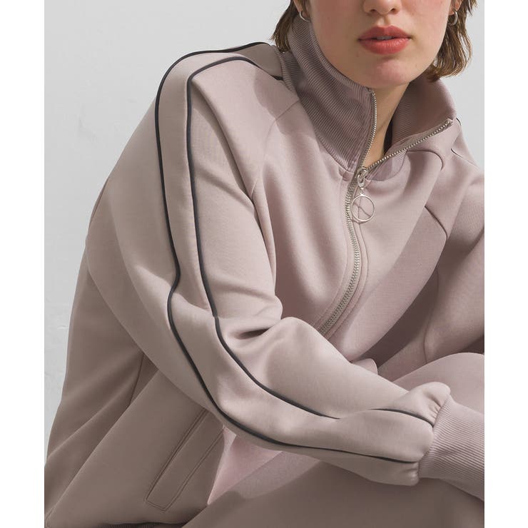 トラックジャケット レディース ダンボールニット | LAPULE  | 詳細画像10 