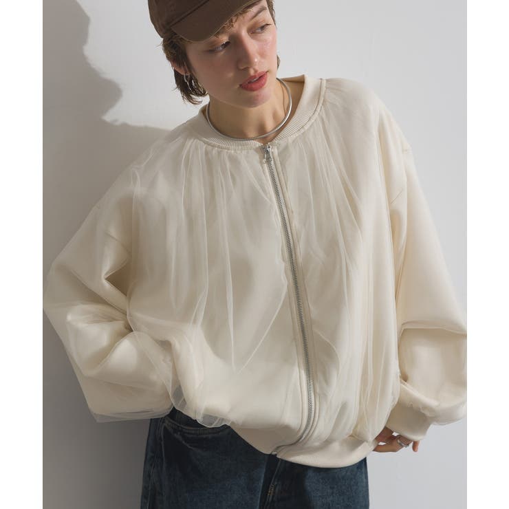 チュール ブルゾン レディース | LAPULE  | 詳細画像2 