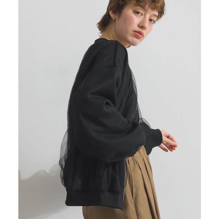 チュール ブルゾン レディース | LAPULE  | 詳細画像15 