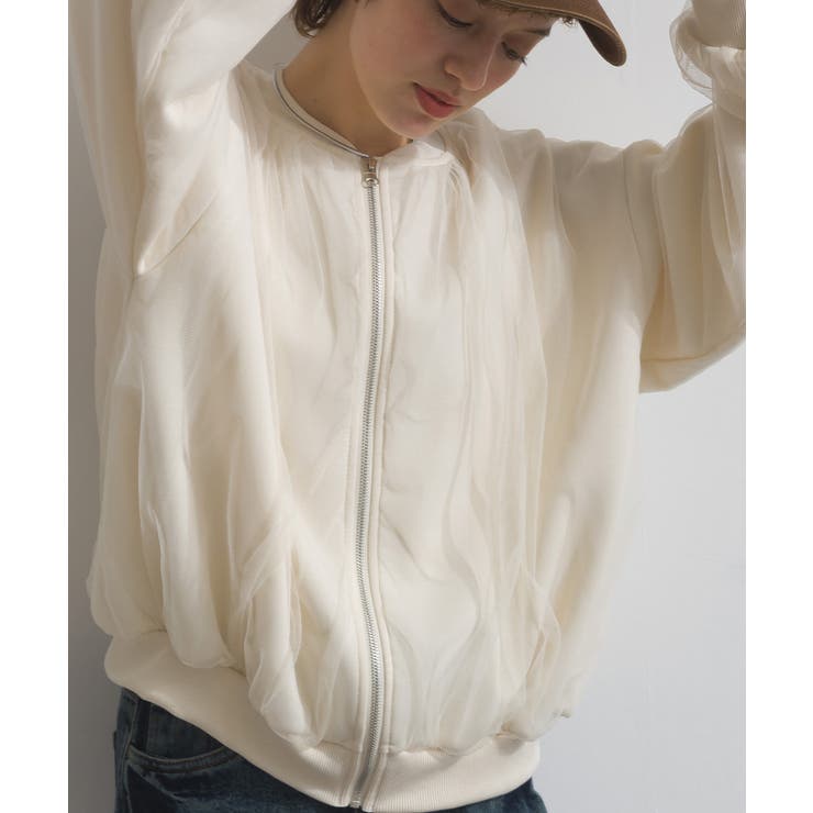 チュール ブルゾン レディース | LAPULE  | 詳細画像6 