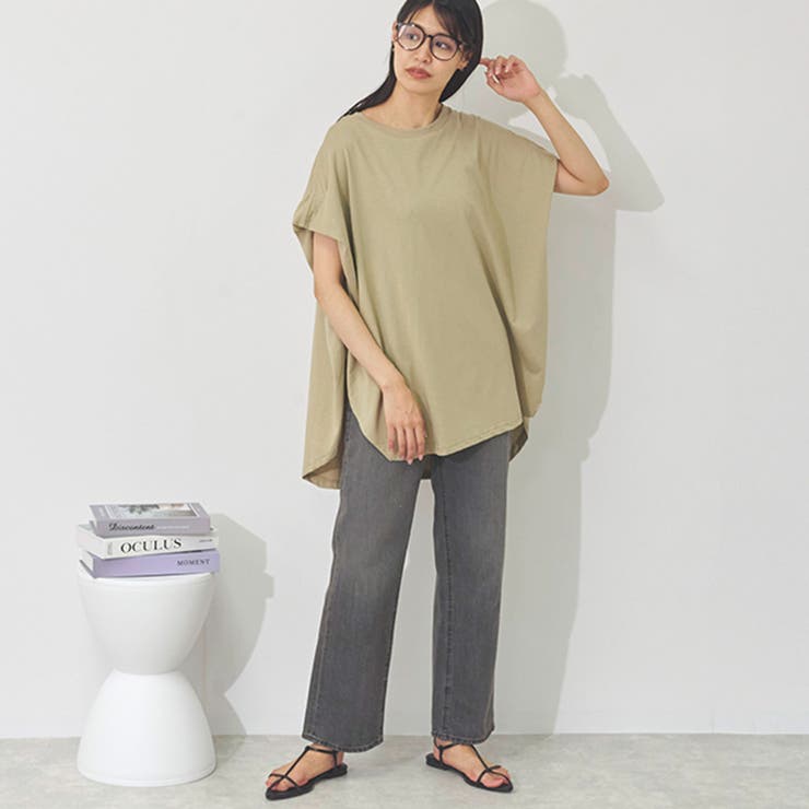 マーセライズ Tシャツ フレンチスリーブ | LAPULE  | 詳細画像10 