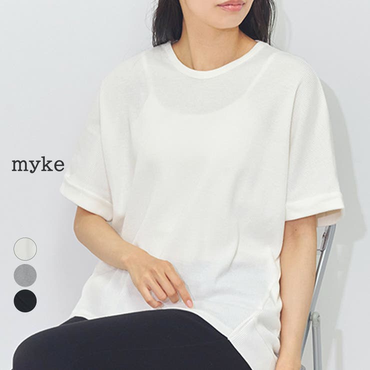ワッフル Tシャツ 半袖 | LAPULE  | 詳細画像1 