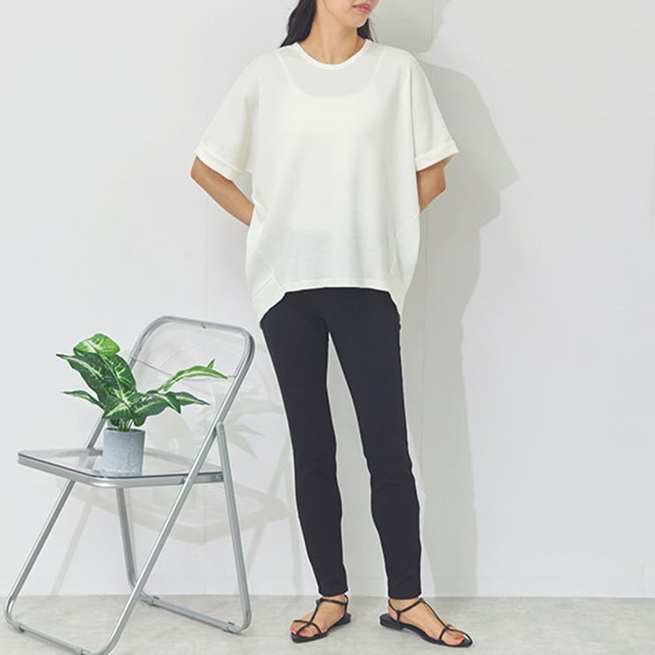 ワッフル Tシャツ 半袖 | LAPULE  | 詳細画像2 