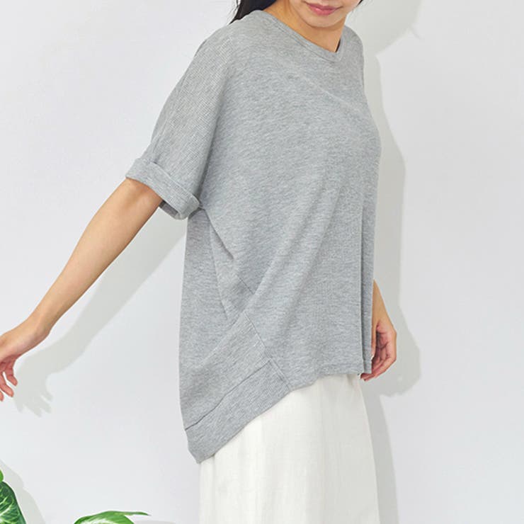 ワッフル Tシャツ 半袖 | LAPULE  | 詳細画像11 