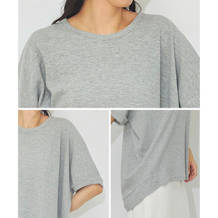 ワッフル Tシャツ 半袖 | LAPULE  | 詳細画像18 