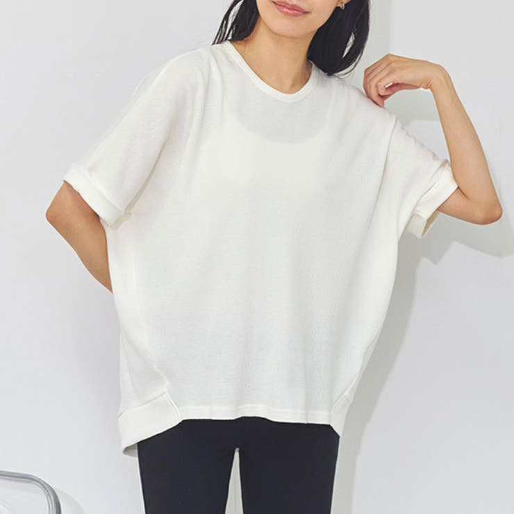 ワッフル Tシャツ 半袖 | LAPULE  | 詳細画像3 