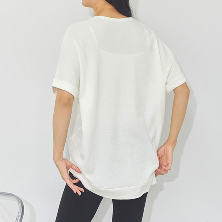 ワッフル Tシャツ 半袖 | LAPULE  | 詳細画像6 
