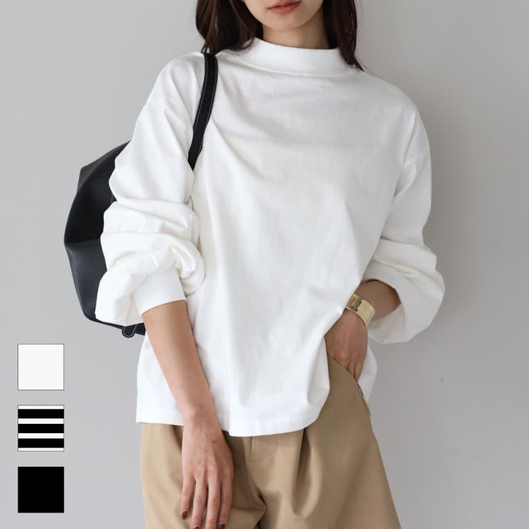 モックネック Tシャツ 長袖 | relaclo | 詳細画像1 