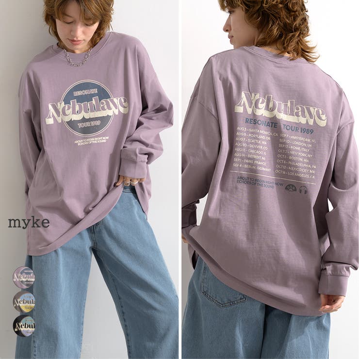 ロゴTシャツ 長袖 レディース | LAPULE  | 詳細画像1 