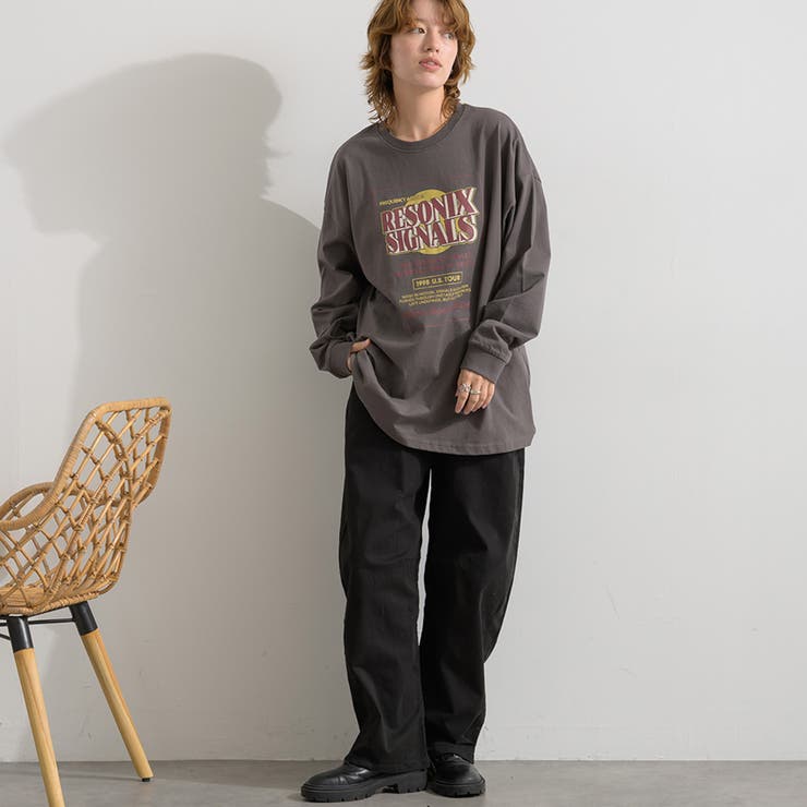 ロゴTシャツ 長袖 レディース | LAPULE  | 詳細画像7 