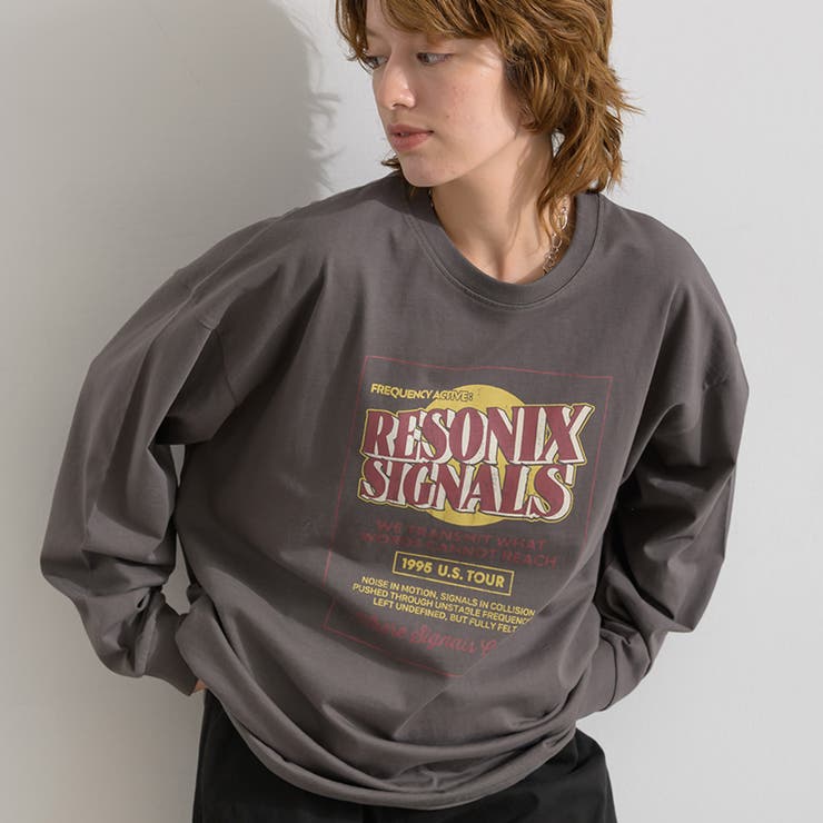 ロゴTシャツ 長袖 レディース | LAPULE  | 詳細画像9 