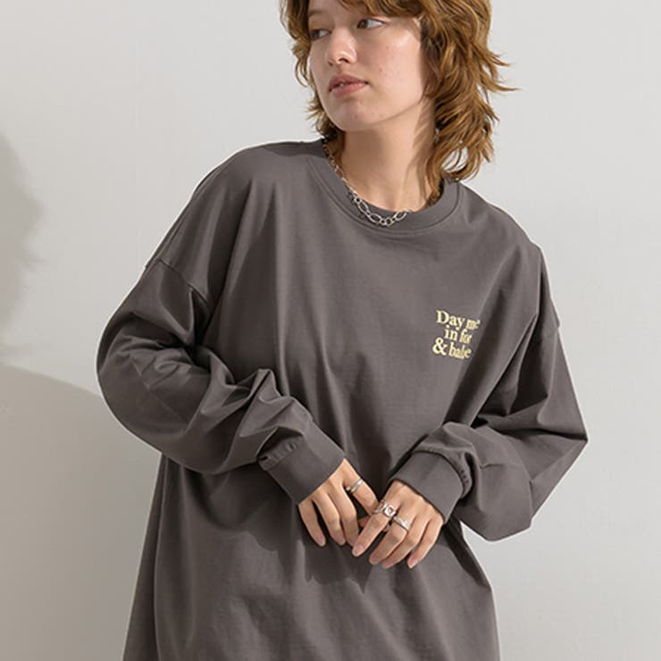 ロゴTシャツ 長袖 レディース | LAPULE  | 詳細画像14 