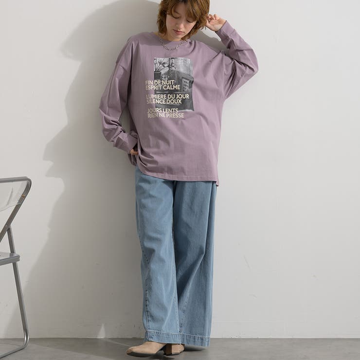 フォトTシャツ 長袖 レディース | LAPULE  | 詳細画像7 