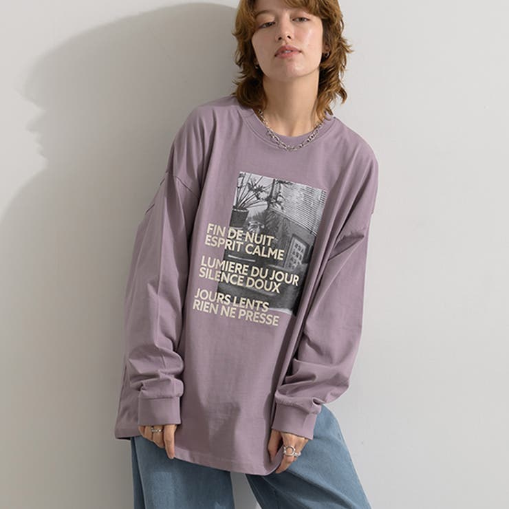 フォトTシャツ 長袖 レディース | LAPULE  | 詳細画像8 