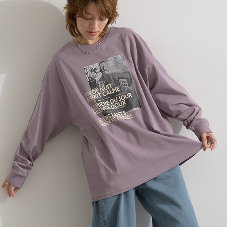 フォトTシャツ 長袖 レディース | LAPULE  | 詳細画像9 