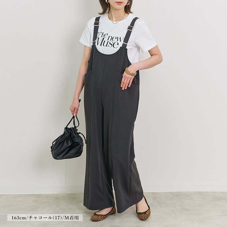 サスペンダーパンツ レディース リップル | relaclo | 詳細画像3 