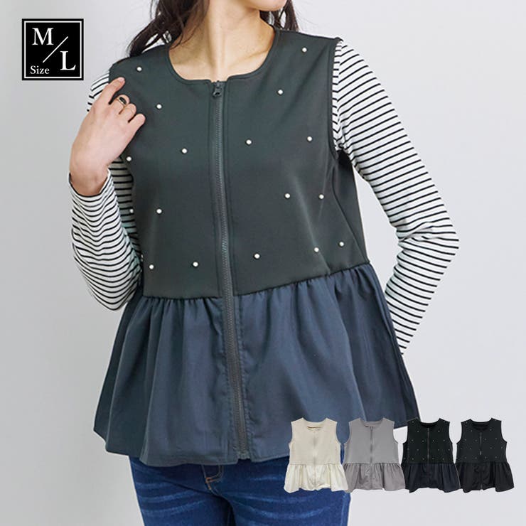 ベスト レディース 布帛 | LAPULE  | 詳細画像1 