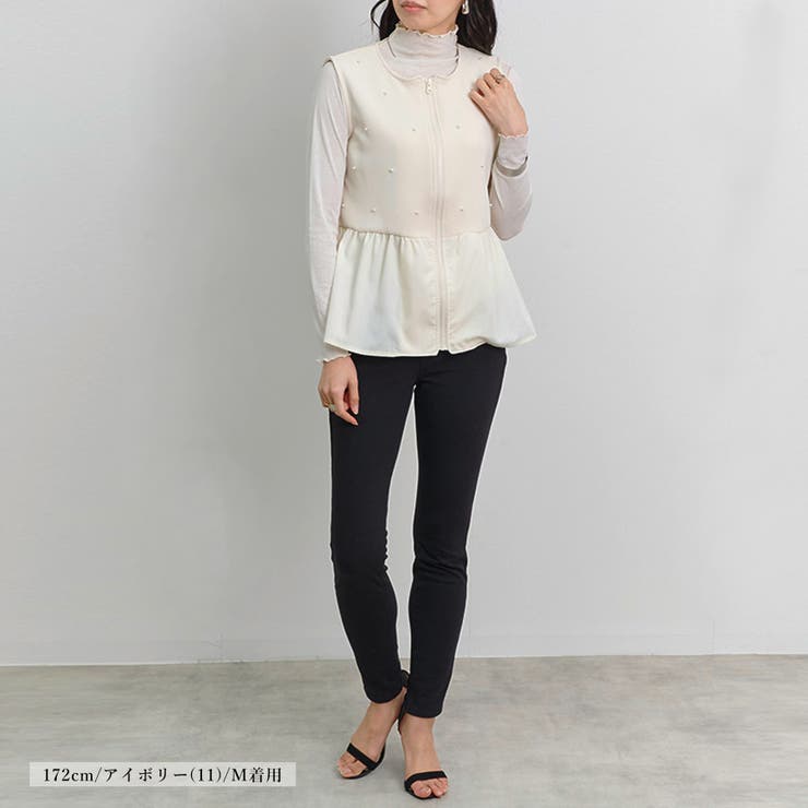 ベスト レディース 布帛 | LAPULE  | 詳細画像10 