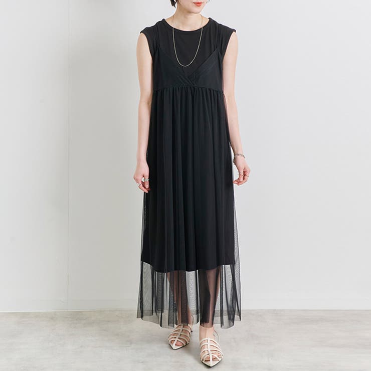 チュールキャミワンピ インナーワンピ セット | relaclo | 詳細画像11 