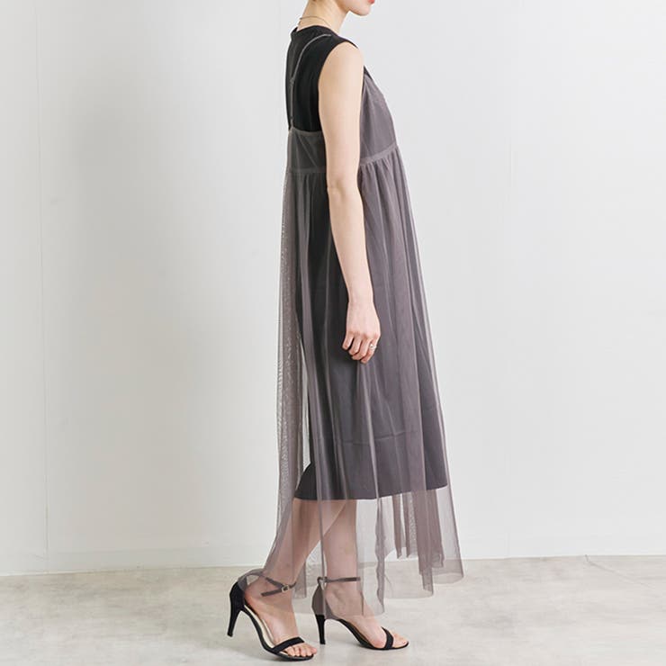 チュールキャミワンピ インナーワンピ セット | relaclo | 詳細画像6 