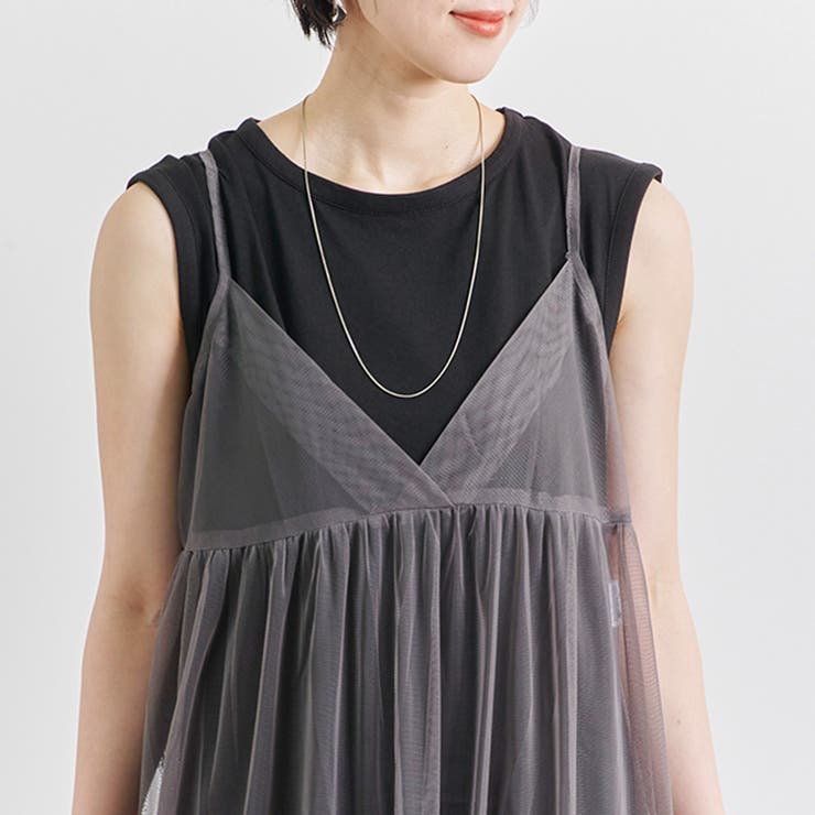 チュールキャミワンピ インナーワンピ セット | relaclo | 詳細画像8 