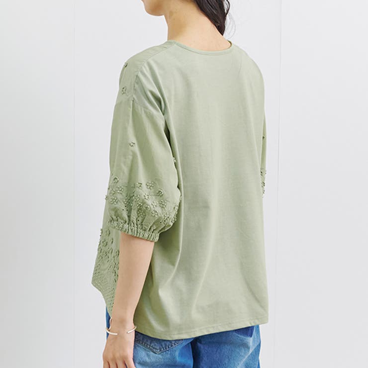 カットソー レディース 五分袖 | LAPULE  | 詳細画像7 