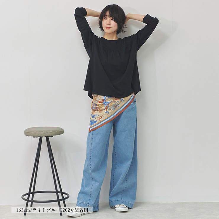 ワイドパンツ レディース デニム | LAPULE  | 詳細画像6 