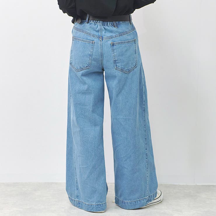 ワイドパンツ レディース デニム | LAPULE  | 詳細画像9 