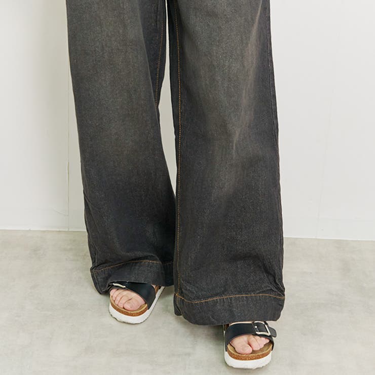 ワイドパンツ レディース デニム | LAPULE  | 詳細画像14 