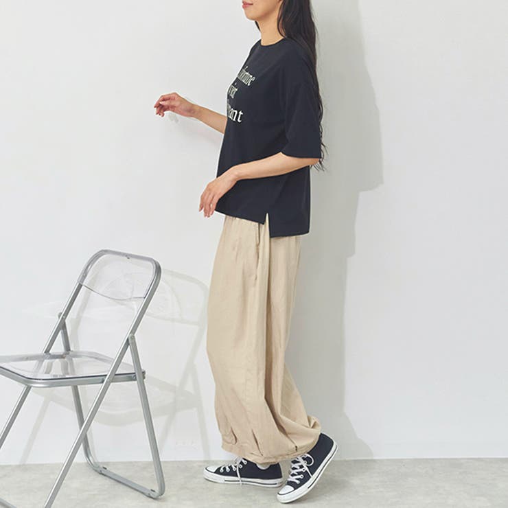サーカスパンツ レディース 綿麻 | LAPULE  | 詳細画像11 
