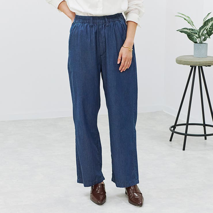 イージーパンツ デニム 春 | LAPULE  | 詳細画像8 