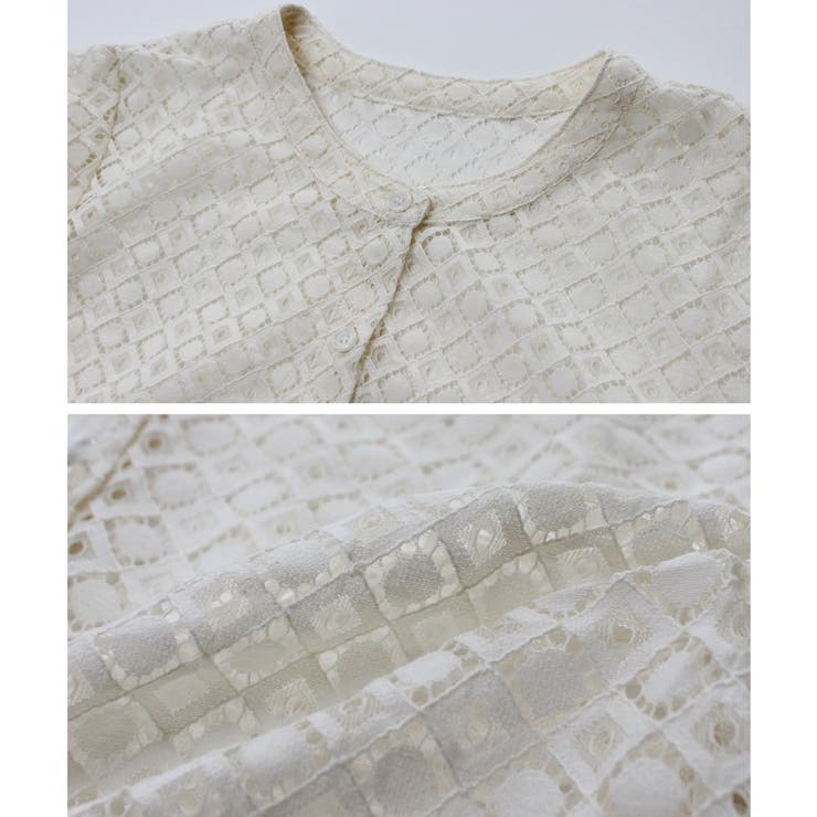 カーディガン レースカーディガン シアーレース[品番