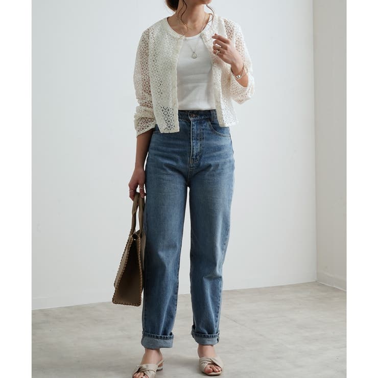 カーディガン レースカーディガン シアーレース[品番