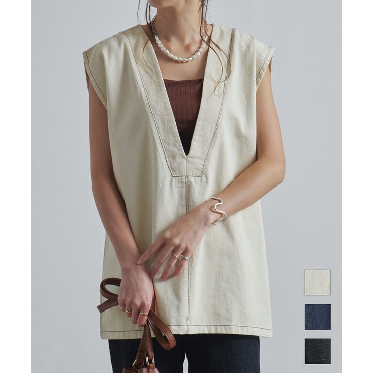 デニムベスト ベスト ビッグシルエット | relaclo | 詳細画像1 