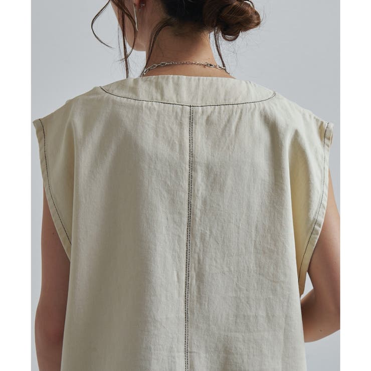 デニムベスト ベスト ビッグシルエット | relaclo | 詳細画像11 