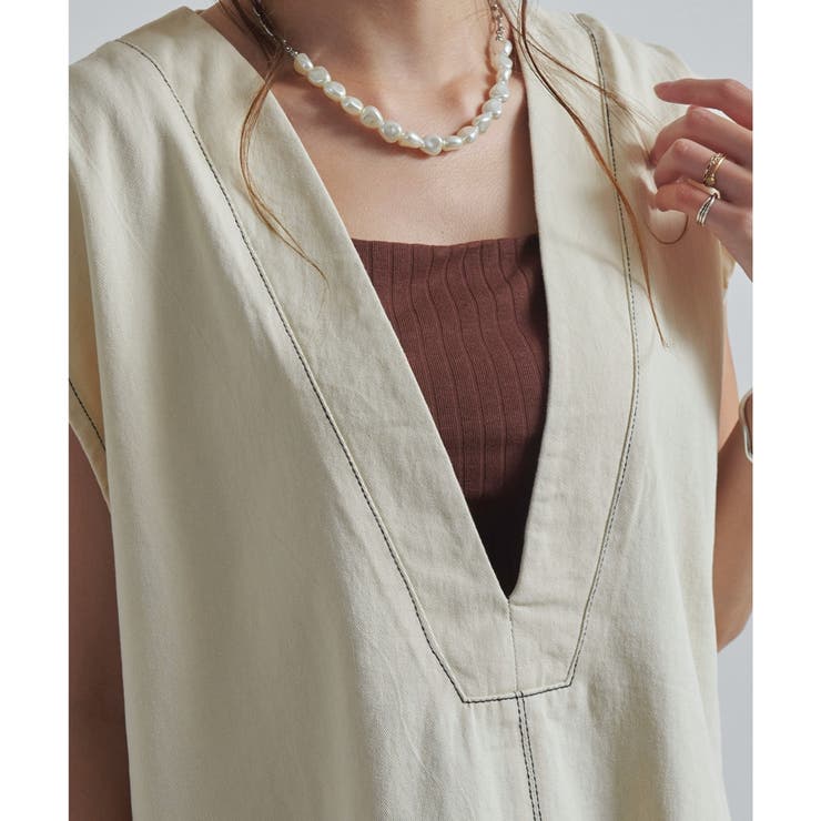 デニムベスト ベスト ビッグシルエット | relaclo | 詳細画像12 