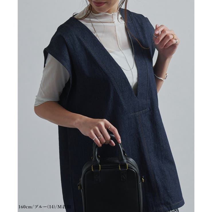 デニムベスト ベスト ビッグシルエット | relaclo | 詳細画像14 