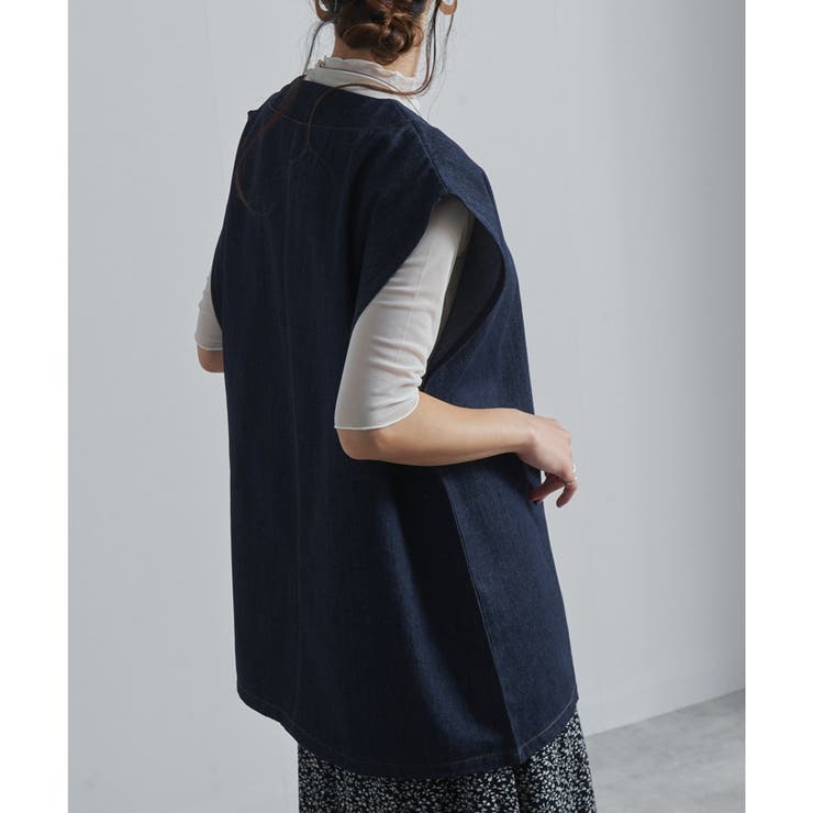 デニムベスト ベスト ビッグシルエット | relaclo | 詳細画像18 